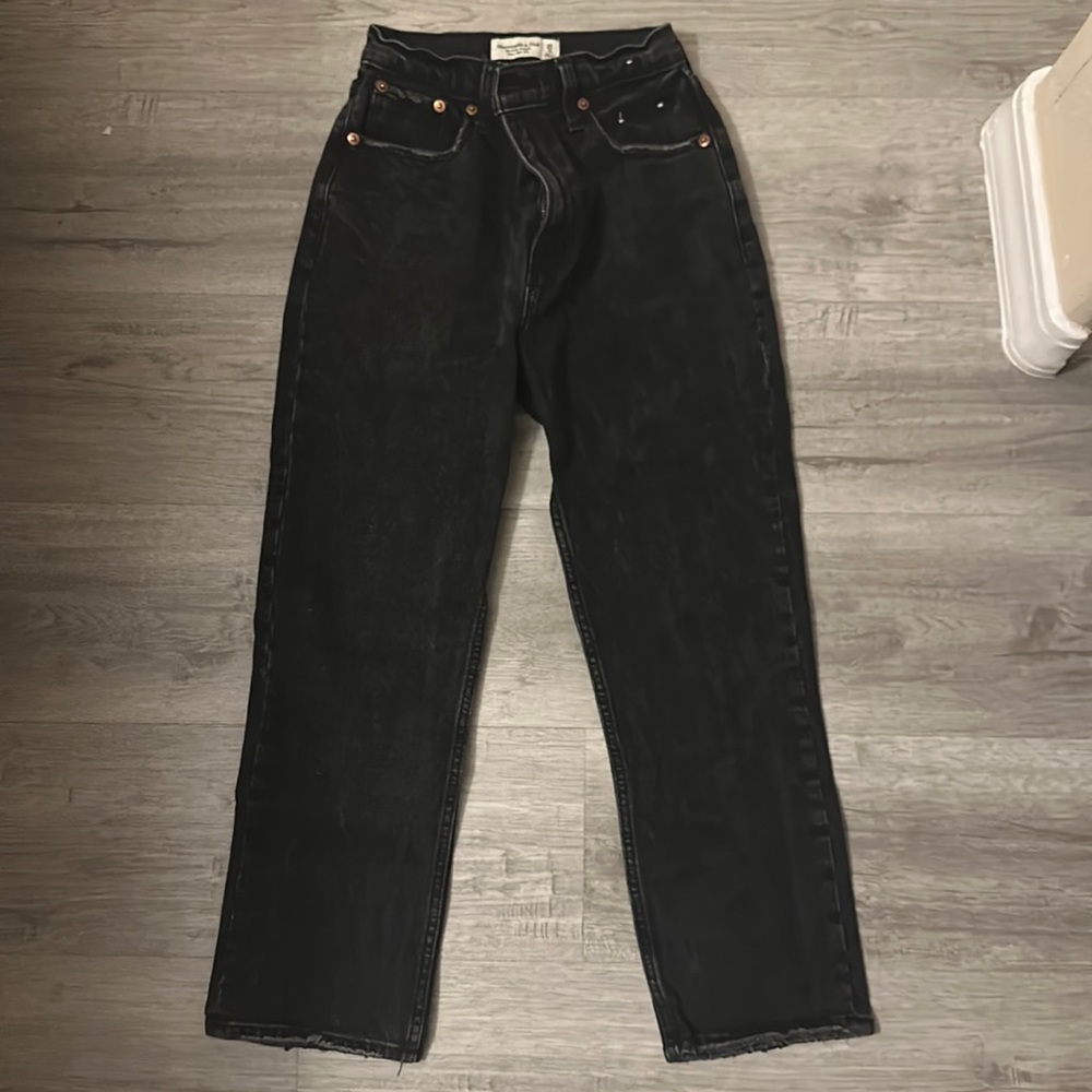 Abercrombie & Fitch Curve Love Ankle Straight Jeans Size 25 S